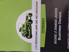 Logo for J-5's Professional Lawn Care and Landscaping, LLC