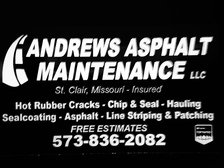 Logo for Andrew's Asphalt Maintenance, LLC