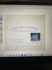 Logo for Leolani & Sons Snow Plow Services, LLC