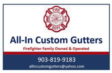 Logo for All-In Custom Gutters