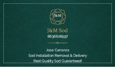 J and M Sod logo