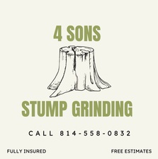 Logo for 4 Sons Stump Grinding