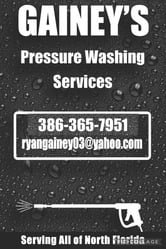 Gainey's Pressure Washing logo