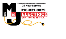 Logo for M & J Electric of Wichita