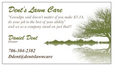 Logo for Dents Lawn Care