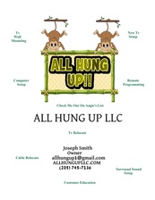 Logo for ALL Hung Up, LLC
