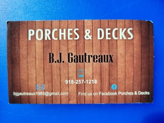 Porches & Decks logo