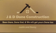 J & D Done Construction logo