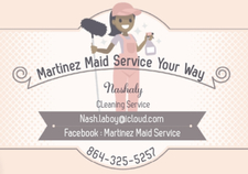 Logo for Martinez Maid Service Your Way