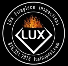 Logo for Lux Fireplace Inspections and Chimney Sweep