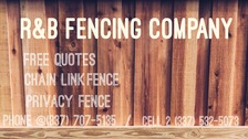 R&B Fencing Company logo
