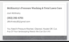 Logo for McKinstry's Pressure Washing & Total Lawn Care