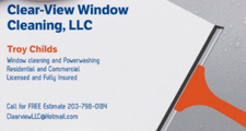 Clear View Window Cleaning, LLC logo