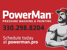 Logo for Powerman Pressure Washing & Painting
