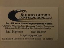 Sound Shore Construction, LLC logo