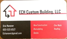 Logo for ECH Custom Building LLC