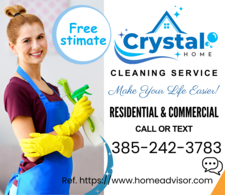 Logo for Crystal Home Cleaning LLC