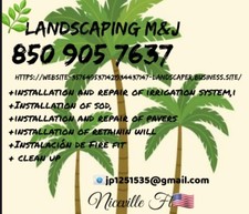 Landscaping and hardscape m&j INC logo