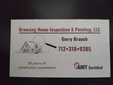 Logo for Browsing Home Inspection & Painting LLC