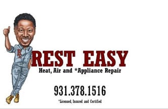 Rest Easy HVAC and Appliance logo