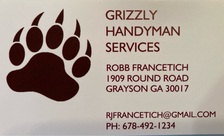 Grizzly Handyman and Contracting Services logo