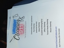 Urgent Cleaning 911 LLC logo