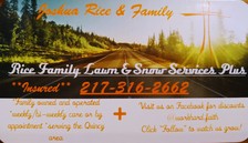 Logo for Rice Family Lawn and Snow Services Plus
