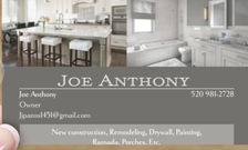 Joe Anthony Construction Remodeling logo