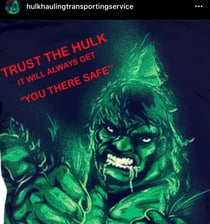 Logo for Hulk Hauling