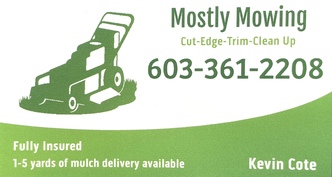 Mostly Mowing logo