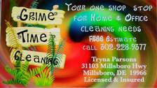 Grime Time Cleaning logo