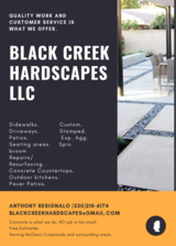 Logo for Black Creek Hardscapes, LLC