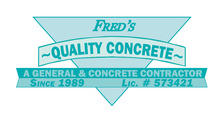 Logo for Fred's Quality Concrete