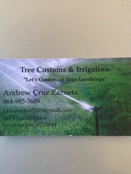 Tree Customs and Irrigation logo