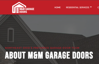 M & M Garage Door logo