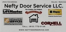 Logo for Nefty Door Service