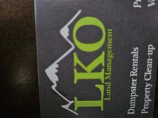 Logo for LKO Land Management - Unlicensed Contractor