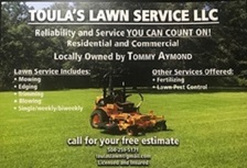 Logo for Toula's Lawn Service LLC