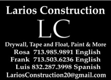 Larios Construction Company logo
