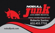 Logo for No Bull Junk and Debris Removal