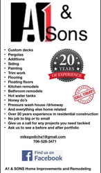 A1 & Sons Home Improvement and Remodeling logo