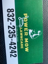 Logo for Power Mow Lawn Care