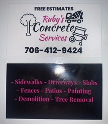 Ruby's Concrete Services logo