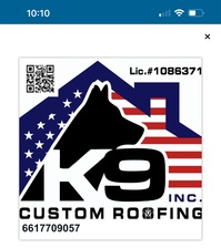 Logo for K-9 Custom Roofing, Inc.