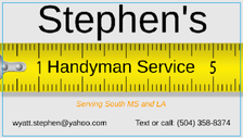Logo for Stephen's Handyman Service, LLC