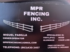 Logo for MPR Fencing
