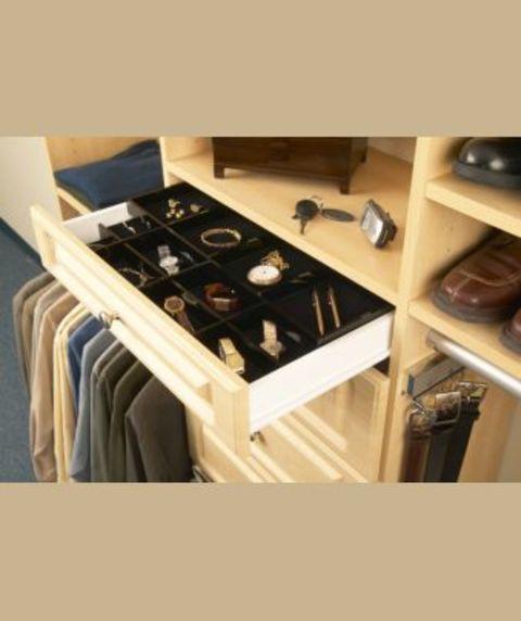 Traditional Closet with jewelery drawer