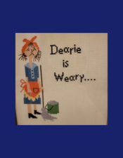 Logo for Dearie is Weary Cleaning