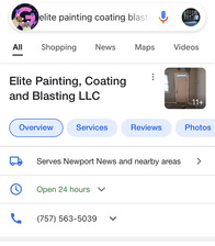 Logo for Elite Painting, Coating and Blasting LLC