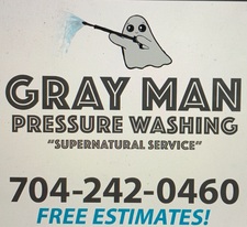 Gray Man Pressure Washing logo